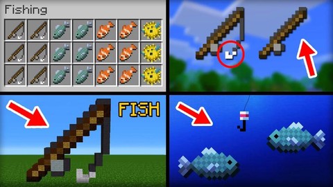 我的世界怎么钓鱼啊